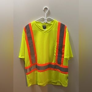 Mens force field XL hi viz work shirt never worn